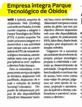 A Ipdroid in Diário de Leiria