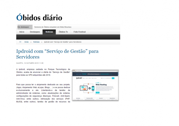 Ipdroid in obidosdiario.com