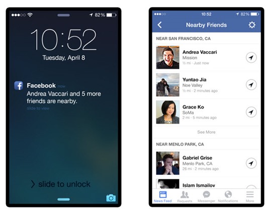 O Facebook agora diz-lhe os amigos que estão perto