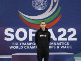 Atleta de Trampolins Patrocinado pela Ipdroid no Mundial de Sofia, Bulgaria