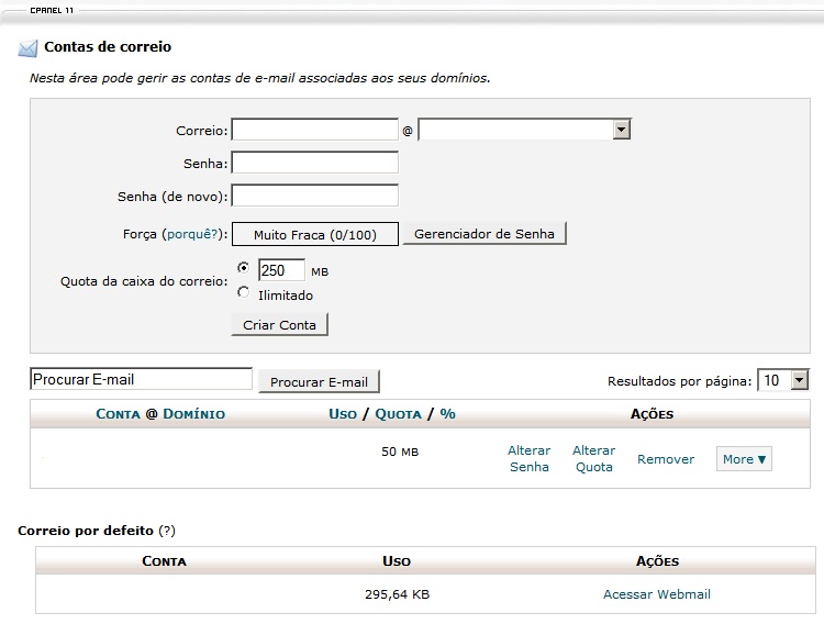contas de e-mail contas de e-mail